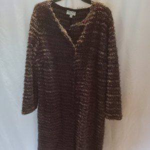Vintage 90s style Monika Turtle long length cardigan size large wool blend
